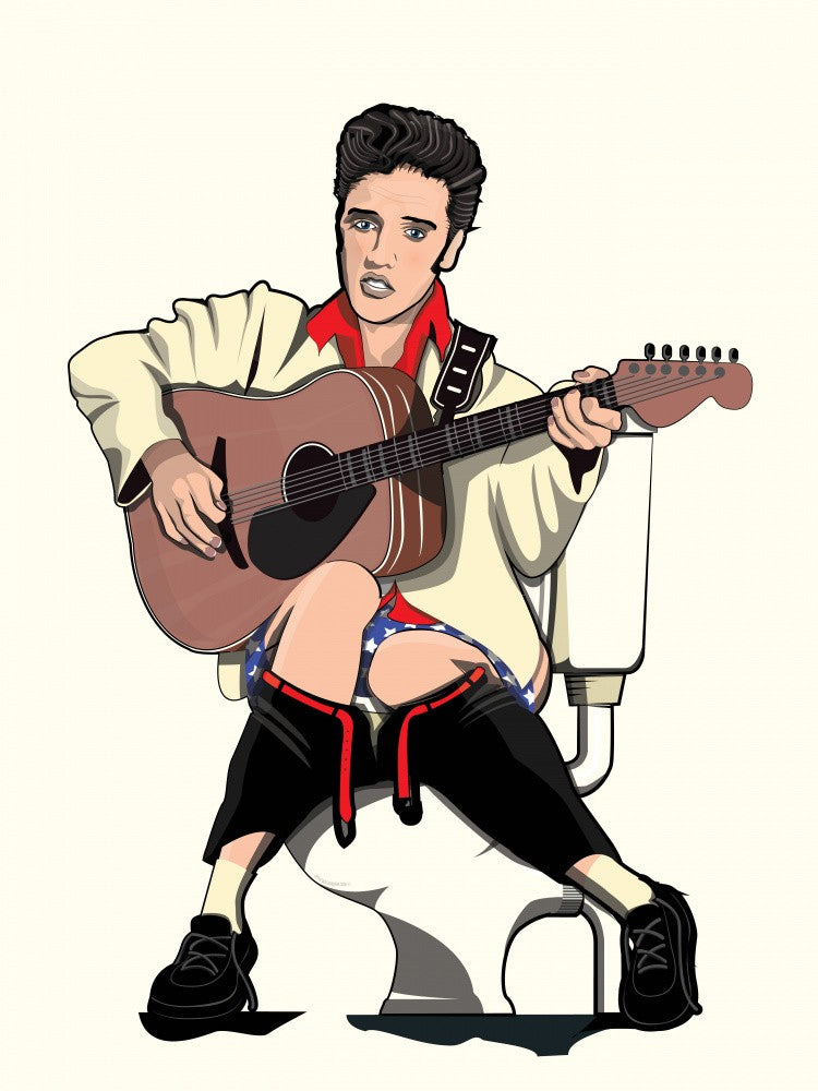 Elvis auf der Toilette