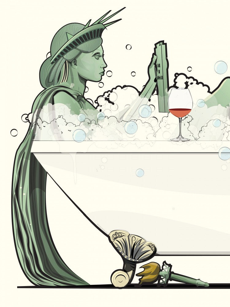 Statue of Liberty In the Bath