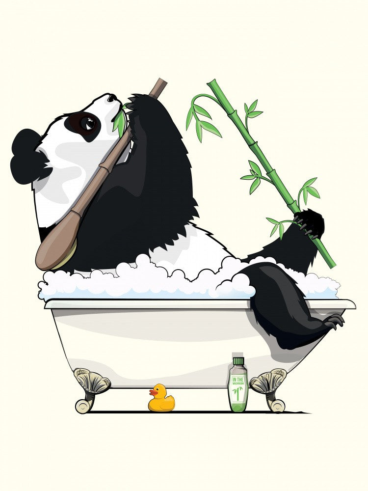 Panda Bear In the Bath