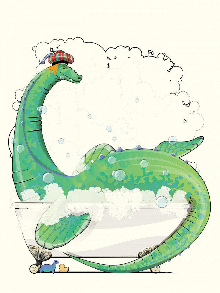 Loch Ness Monster In the Bath
