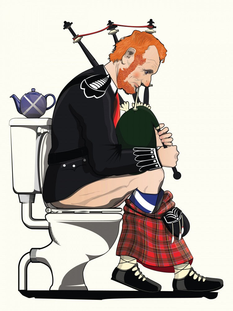 Scotish Bagpipes On the Toilet
