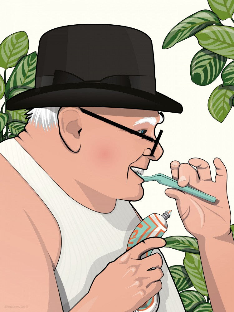 Churchill Cleaning Teeth