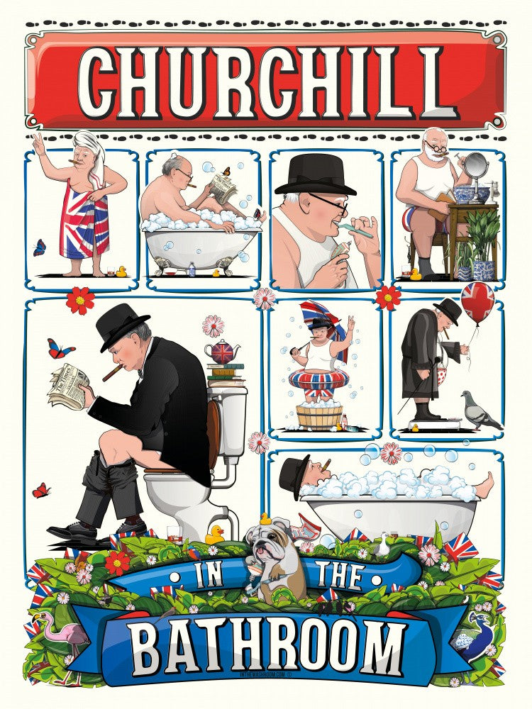 Churchill In the Bathroom