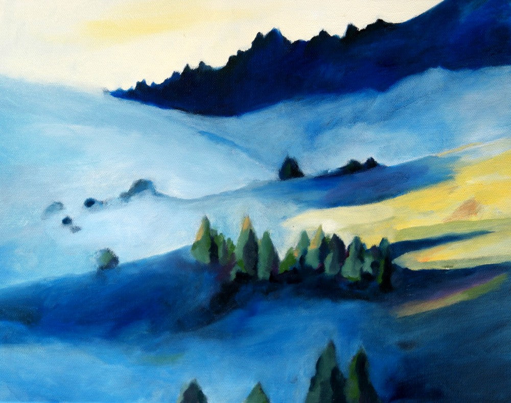 Blue Hillside