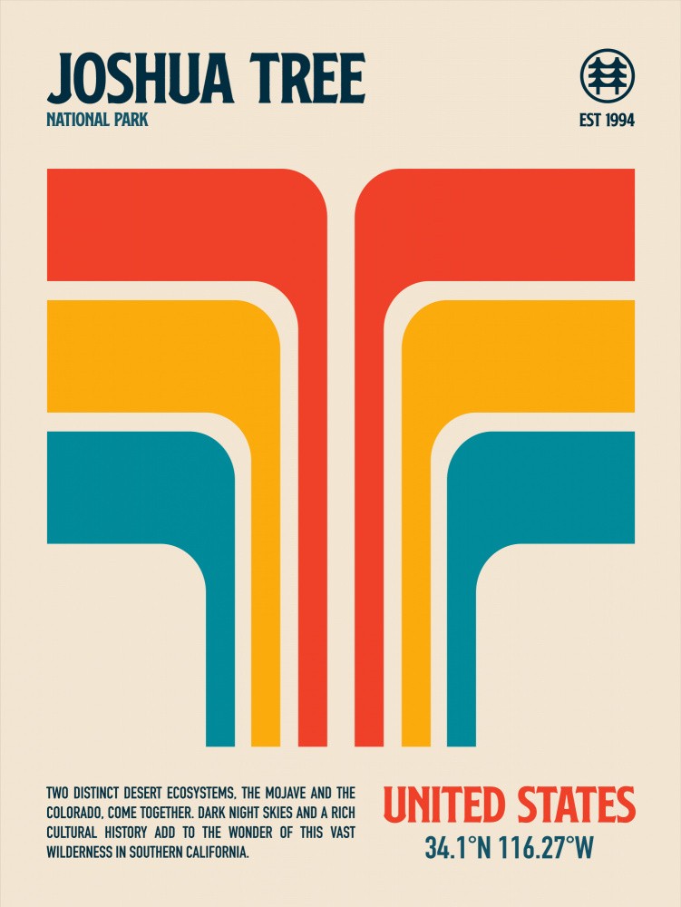 Joshua Tree National Park Travel Poster