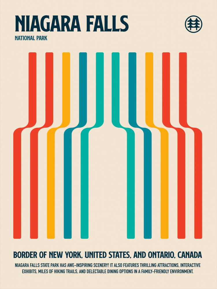 Niagara Falls National Park Travel Poster