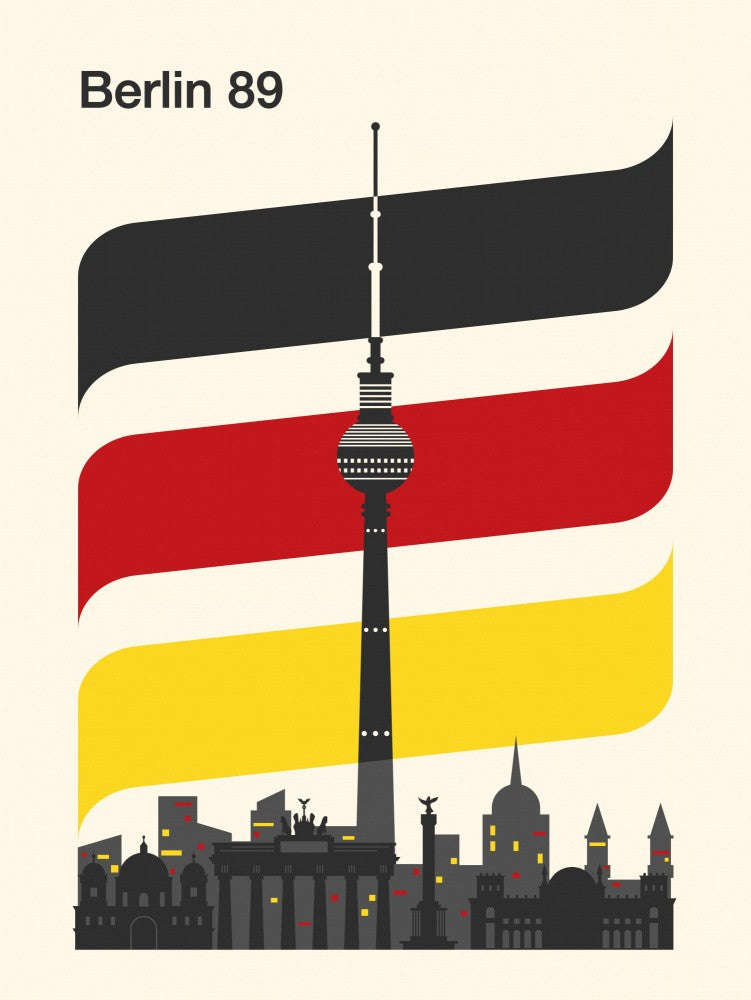 Berlin Retro Travel Print