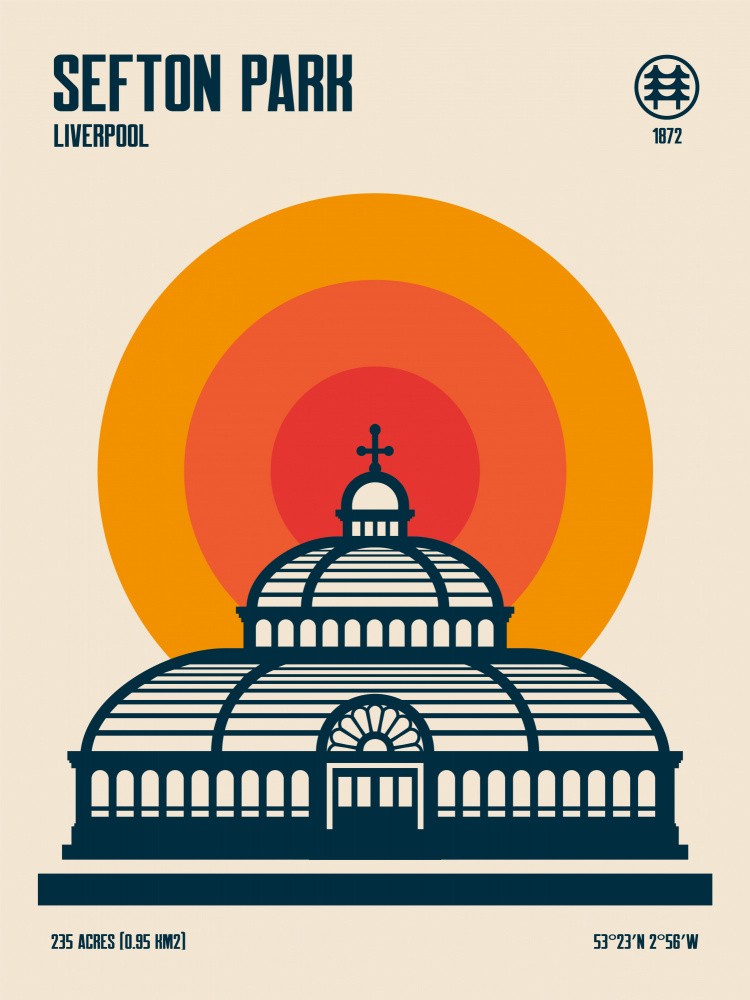 Sefton Park Palm House Travel Print