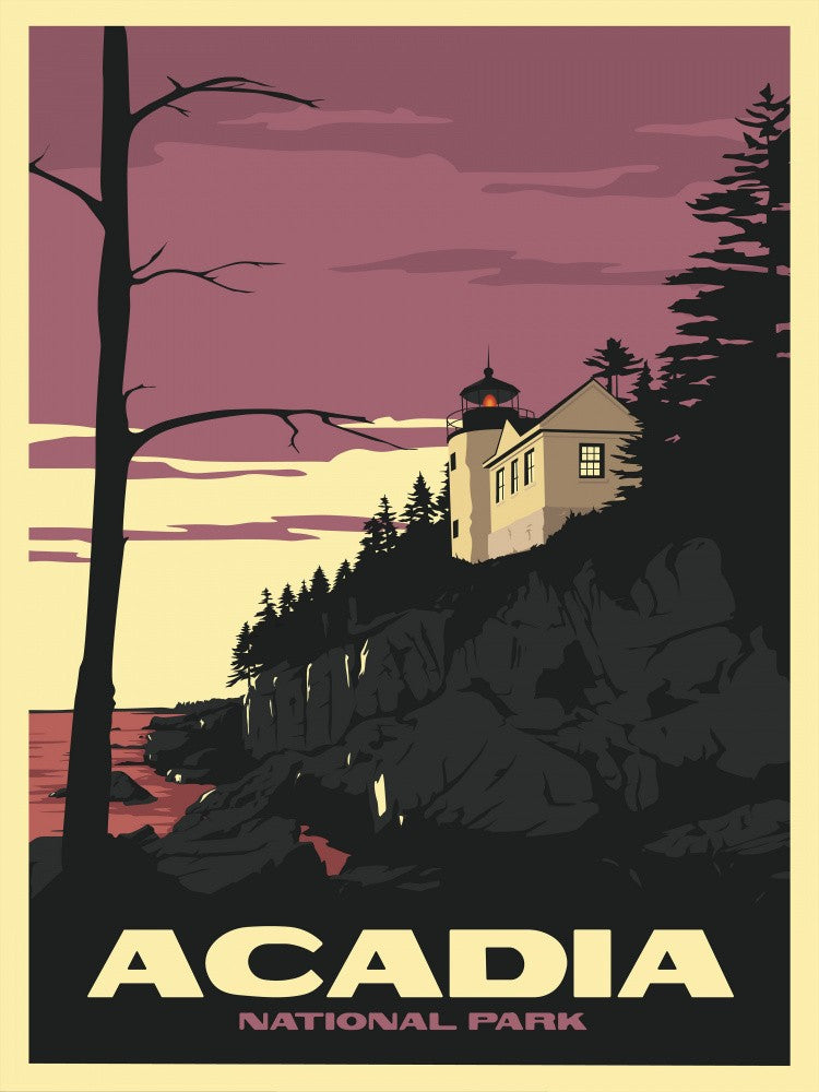 Acadia National Park Travel Print