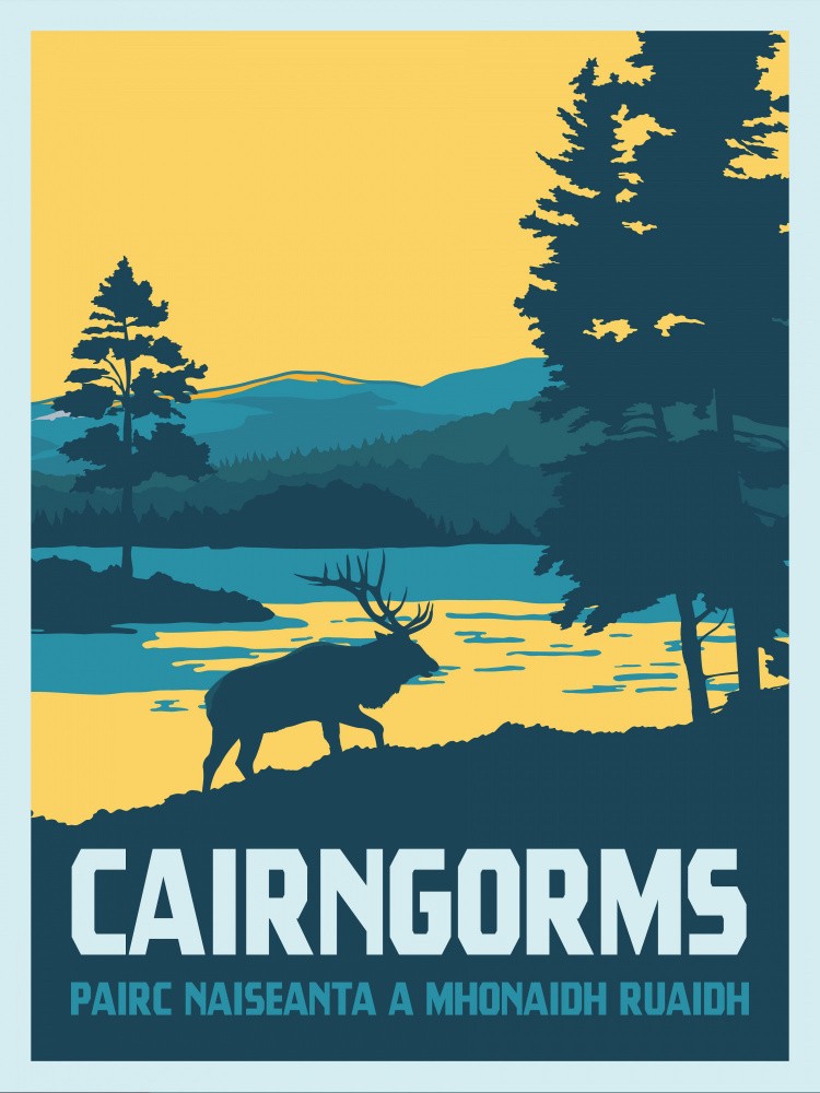 Cairngorms National Park Travel Print