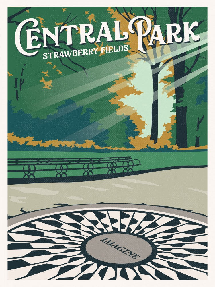 Central Park New York Travel Print