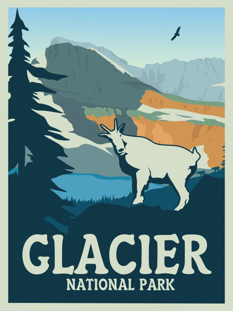Glacier National Park Travel Print