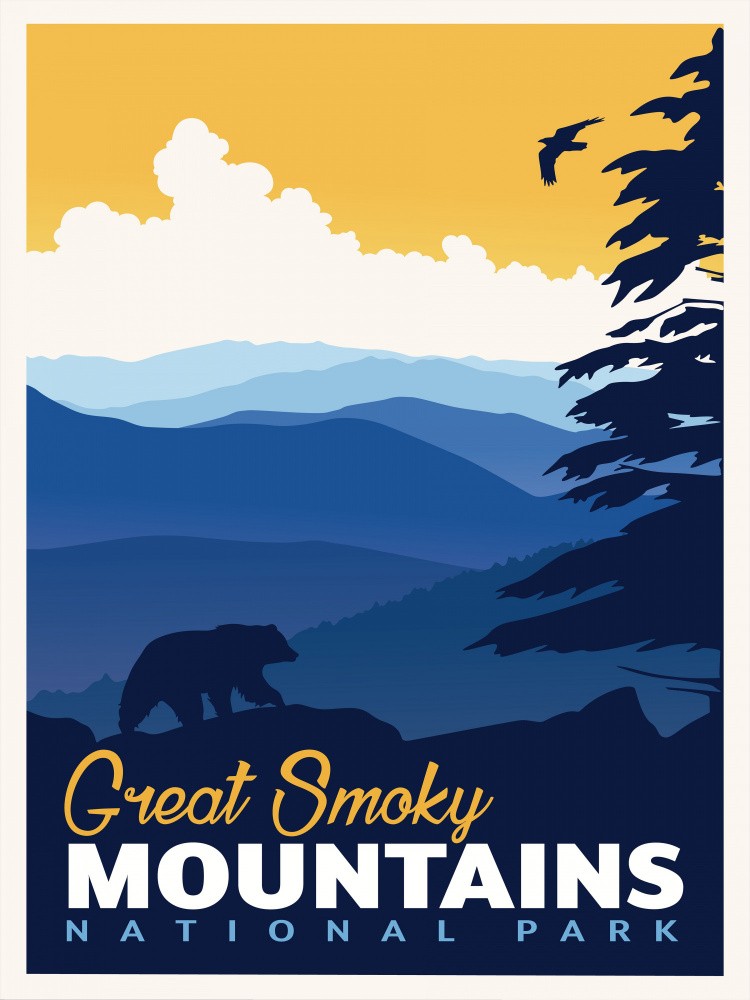 Great Smoky National Park Travel Print