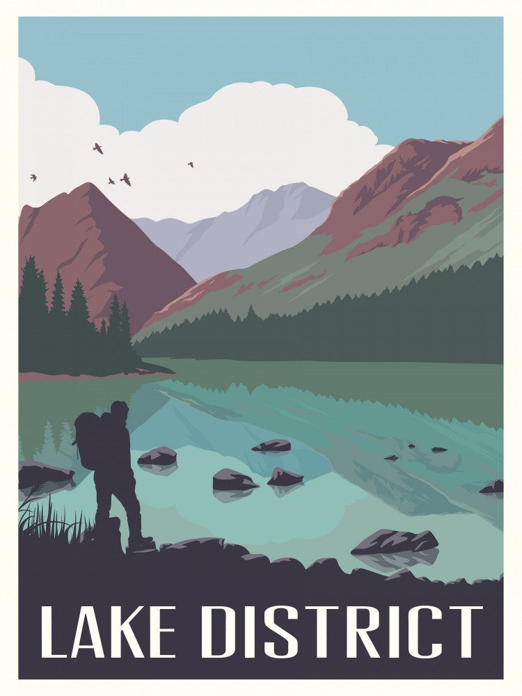 Lake District Travel Print
