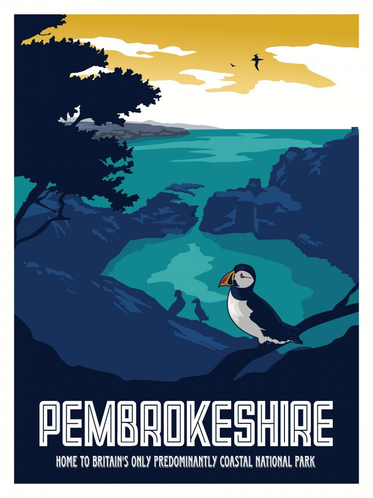 Pembrokeshire Travel Print
