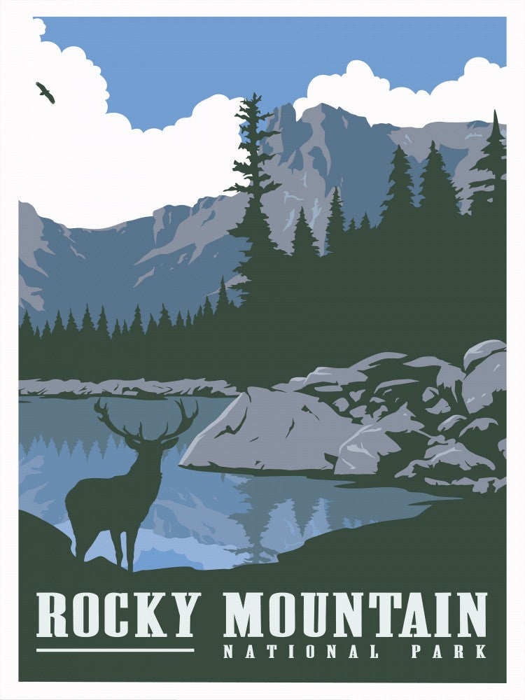 Rocky Mountain National Park Travel Print