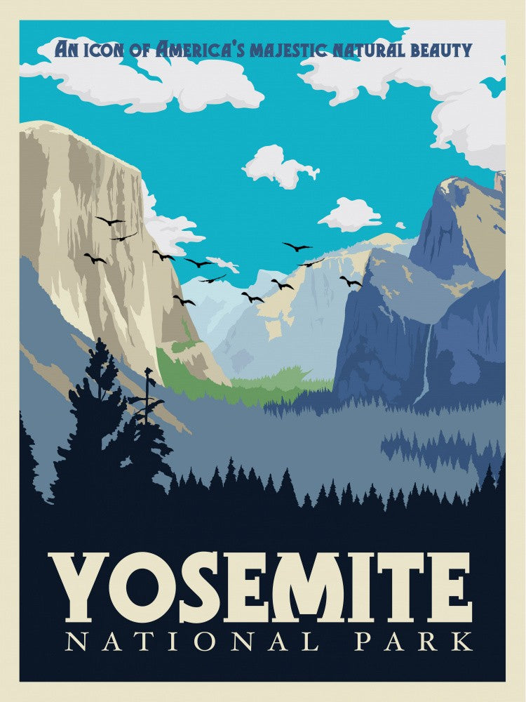 Yosemite National Park Travel Print
