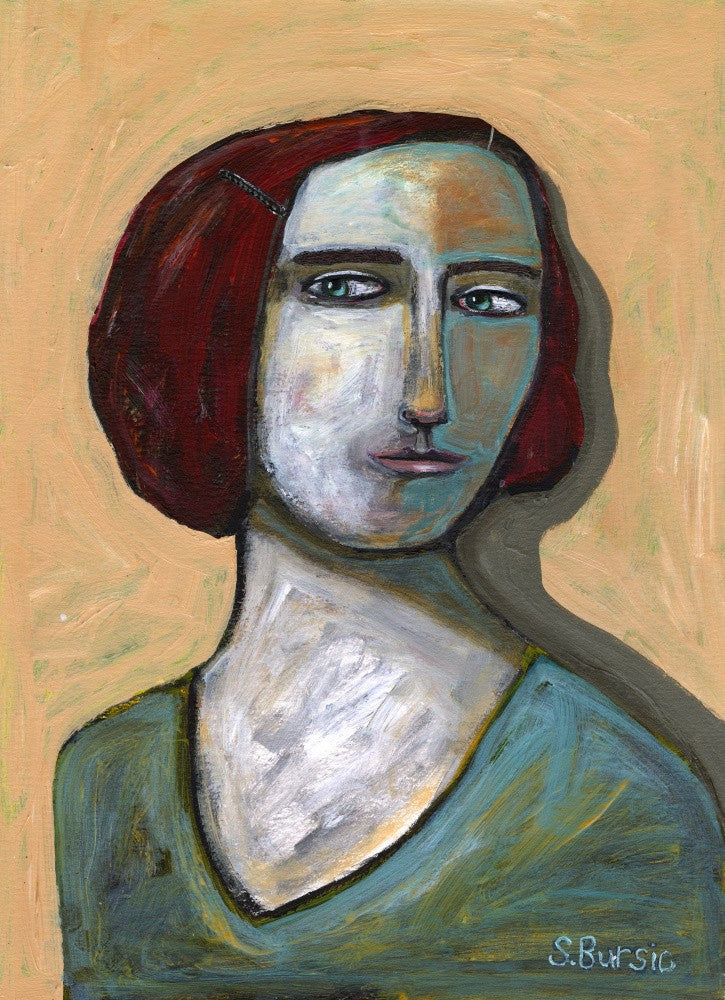 Woman with piercing eyes
