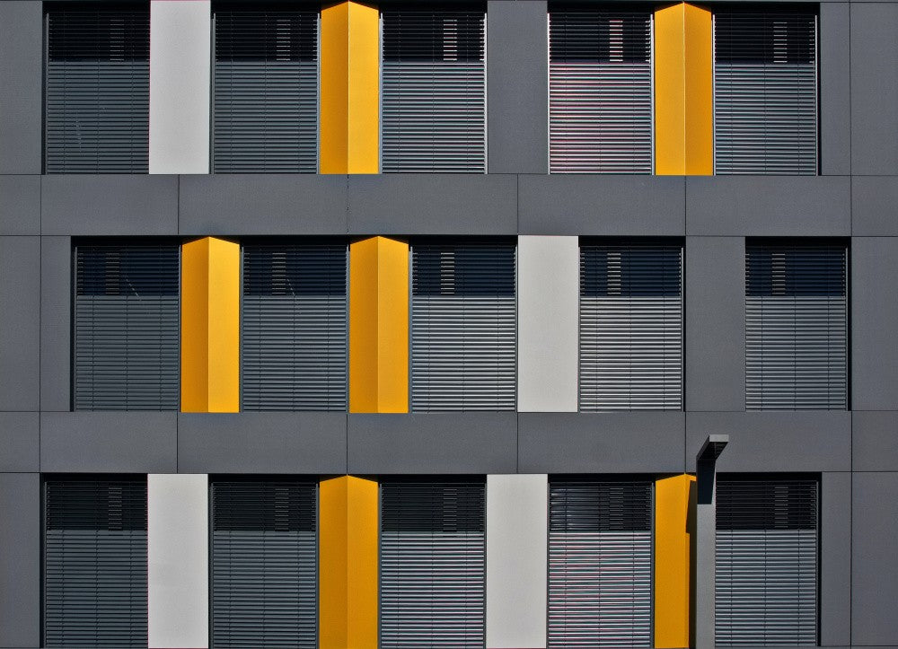 shades of grey and yellow
