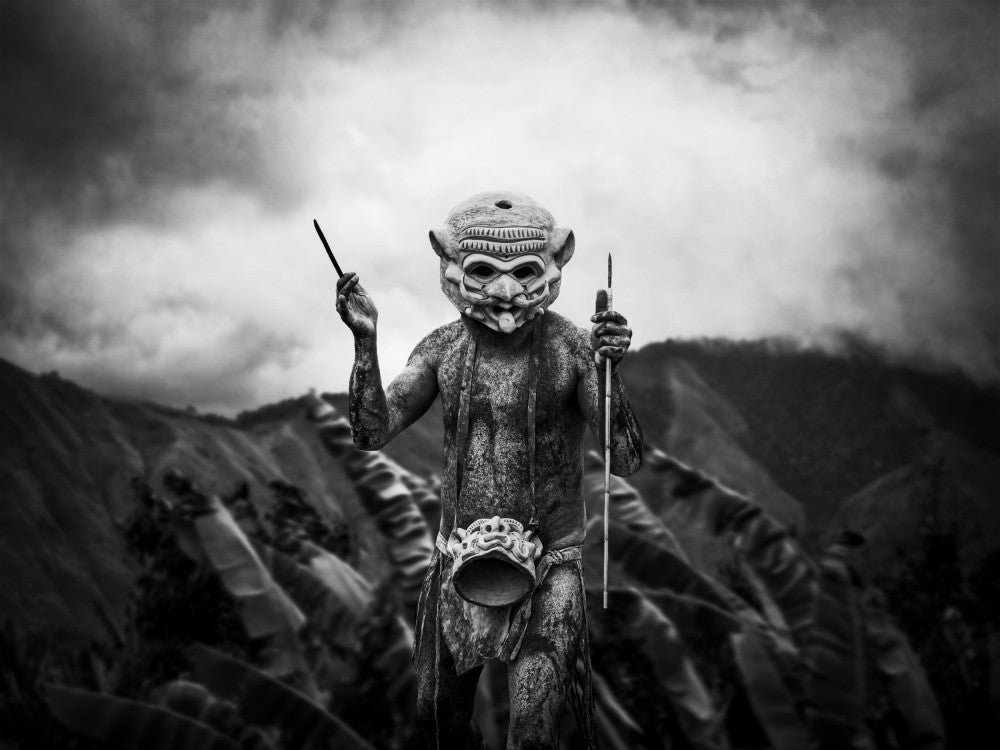 Mudmen man, Papua New Guinea