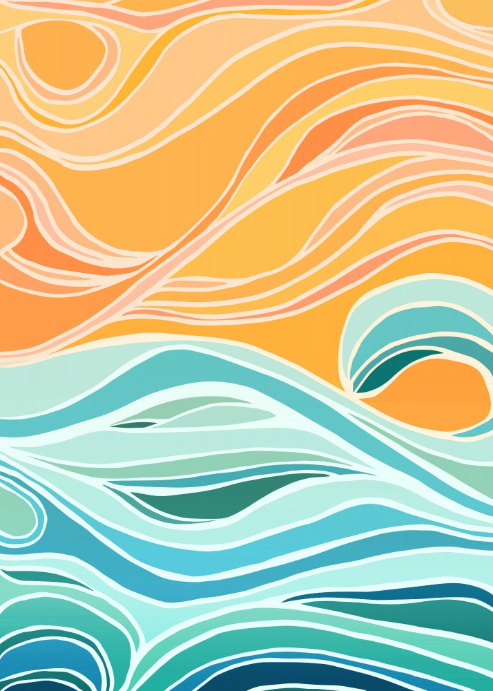 Sky and Sea Abstract 2