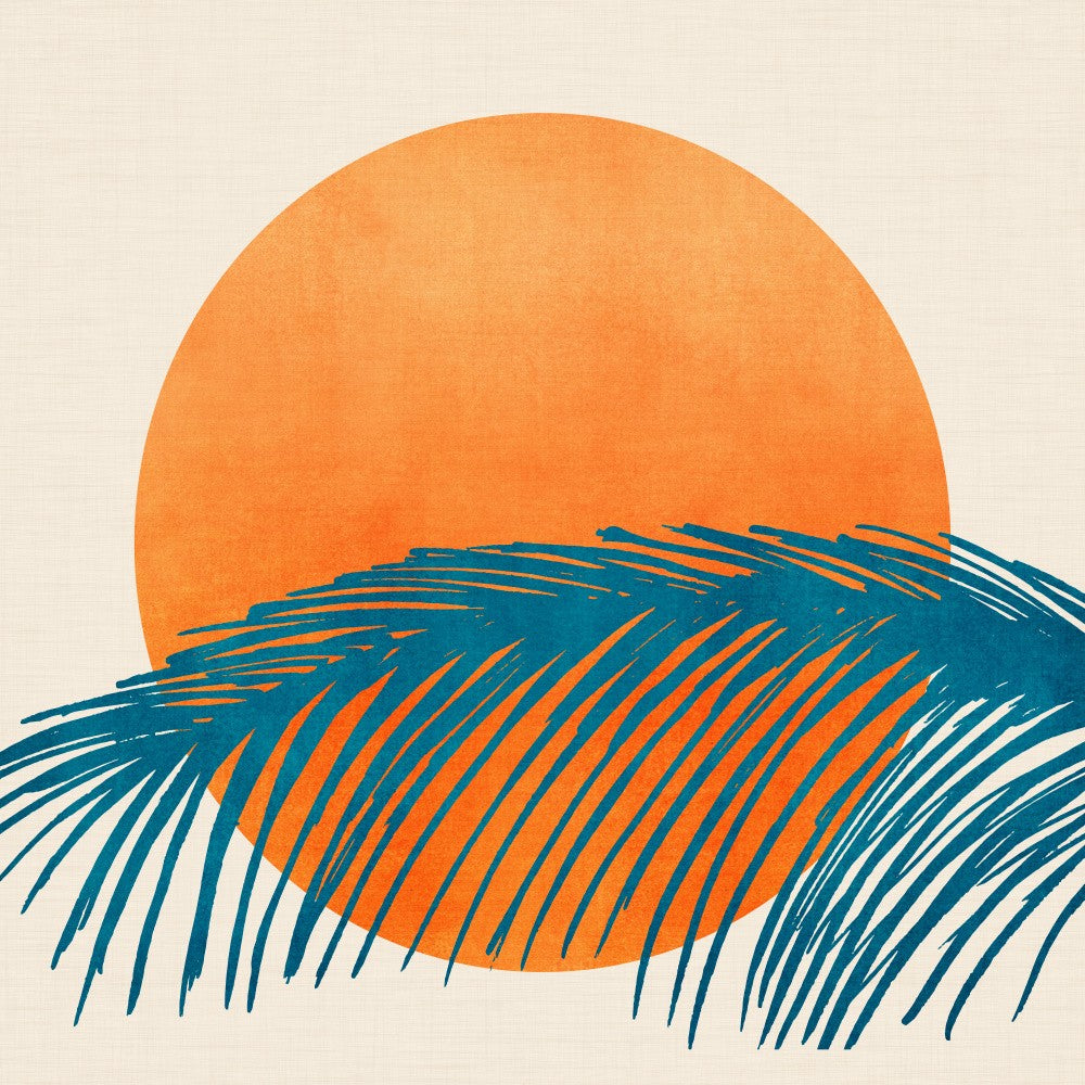 Coucher de Soleil Tropical Rétro