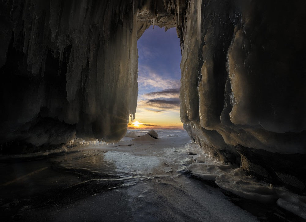 Curtains of ice