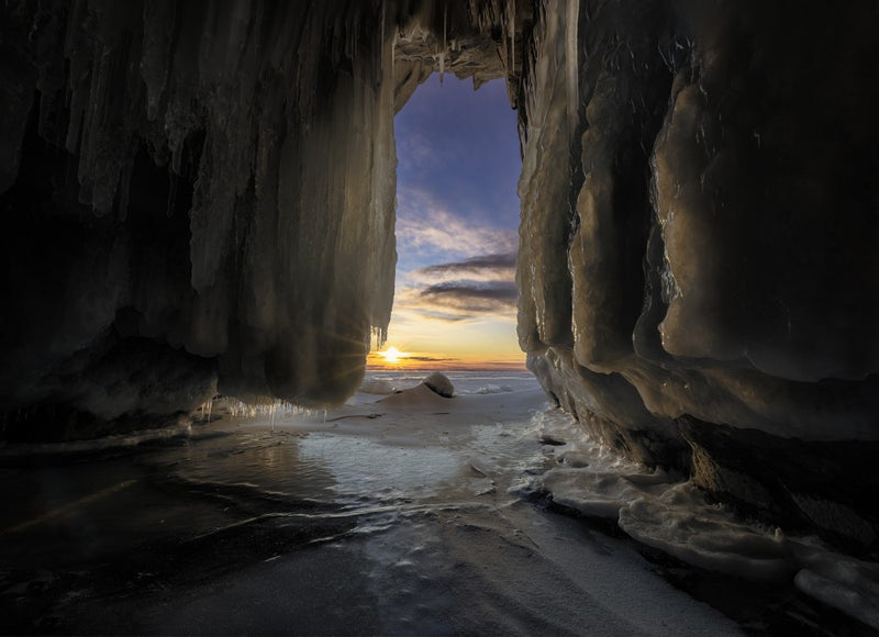 Curtains of ice
