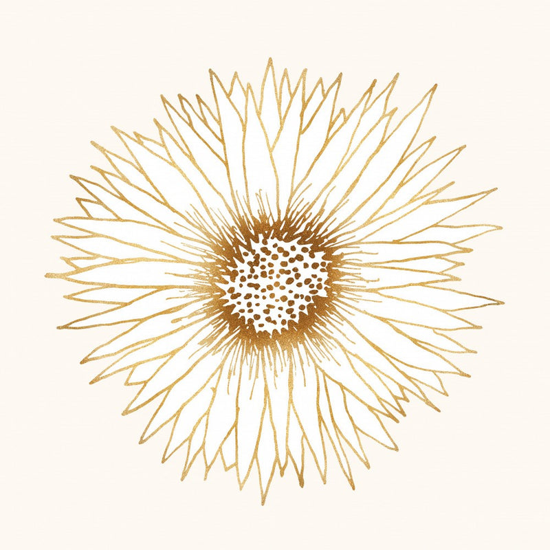 Gold Sonnenblumen Druck
