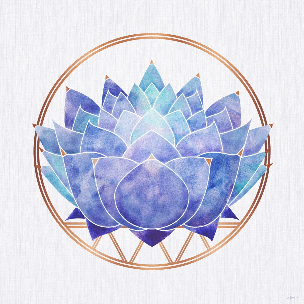 Zen Indigo Lotus