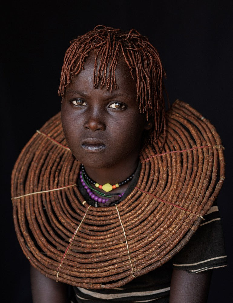 Potok, portrait de jeune fille, Kenya