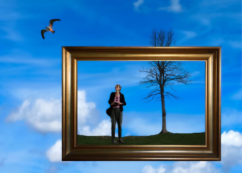 Portrait of birdwatcher