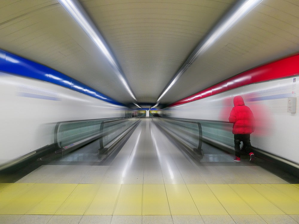 Entering the subway