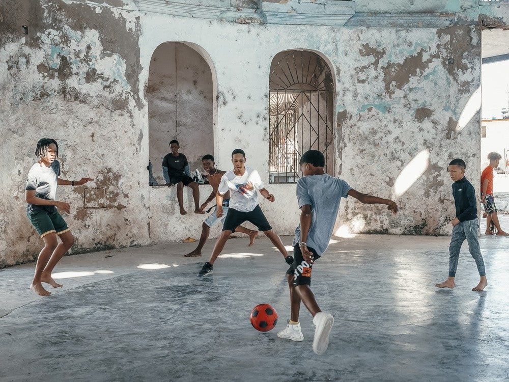 Playing Soccer