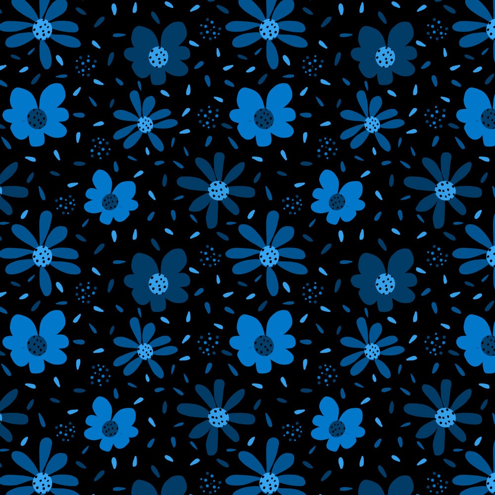 Flora Blue Grannycore Cottagecore