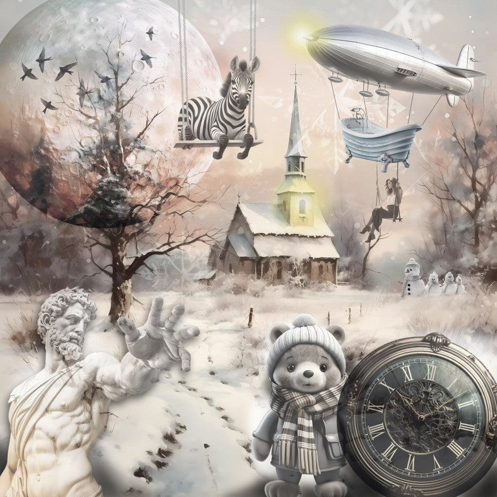 Crazy winter art