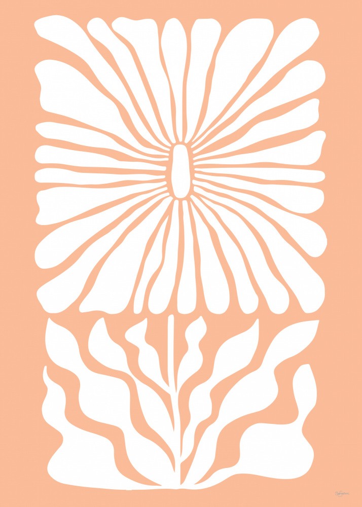 Retro Flower Peach Fuzz