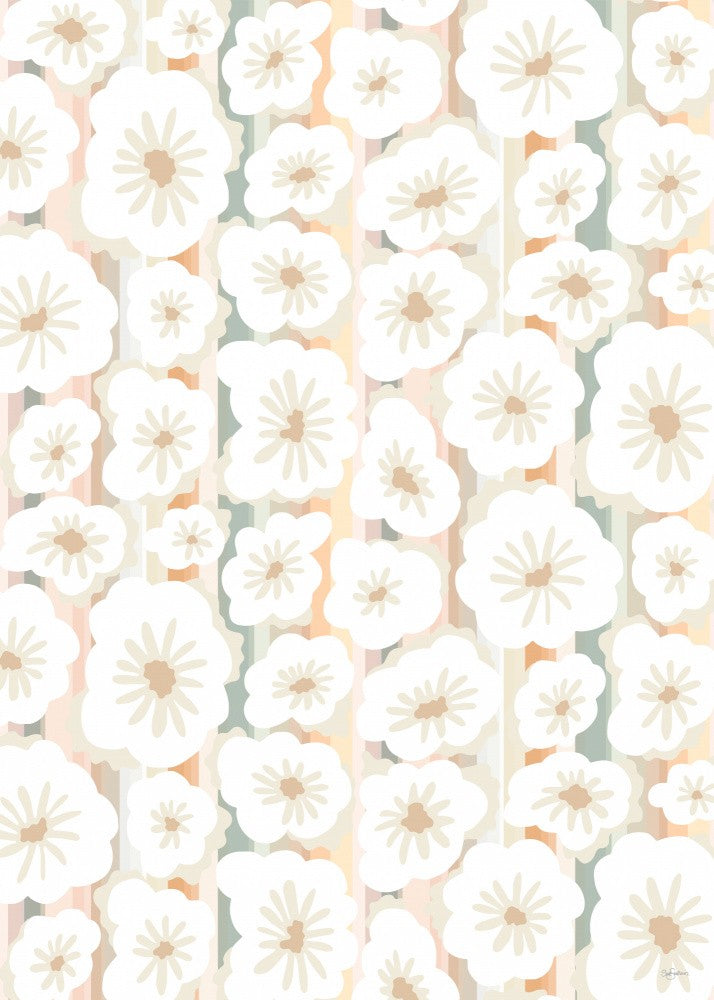 Flower Power on Stripes