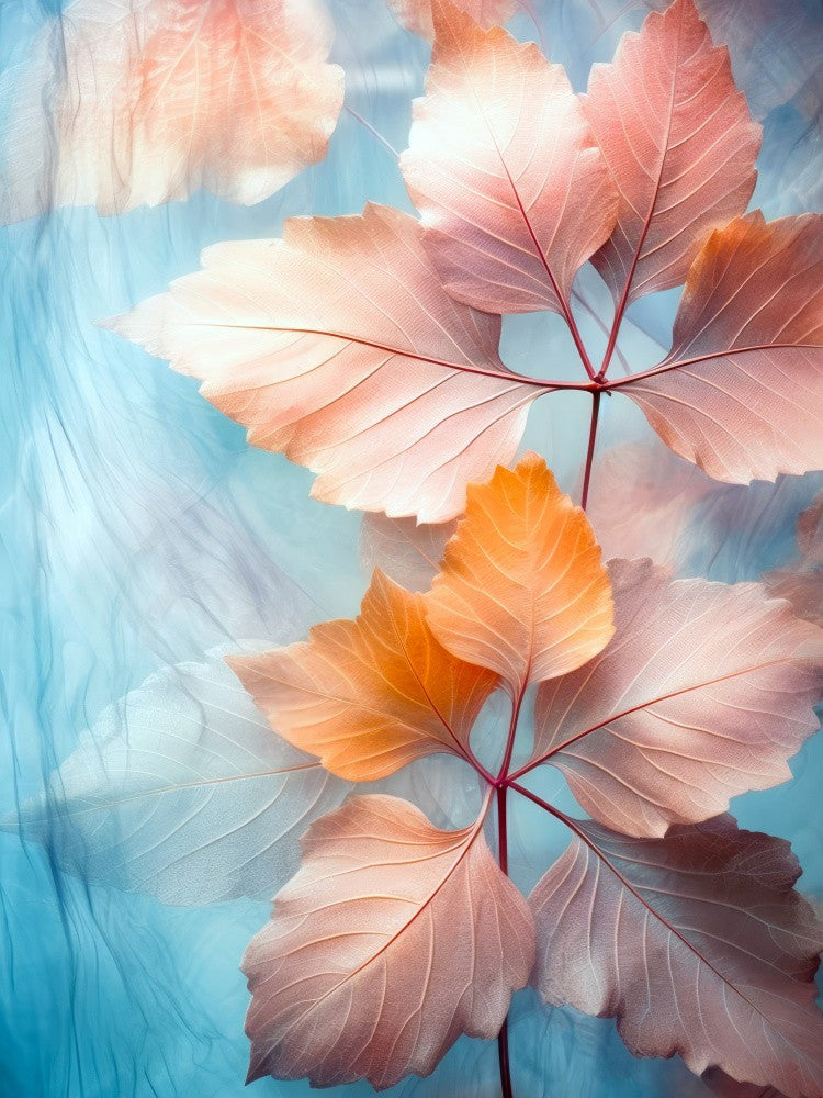 Watercolor leaves nature floral 8