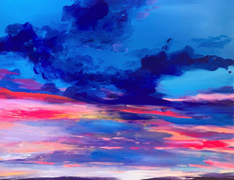 Florida Sunset In Blue