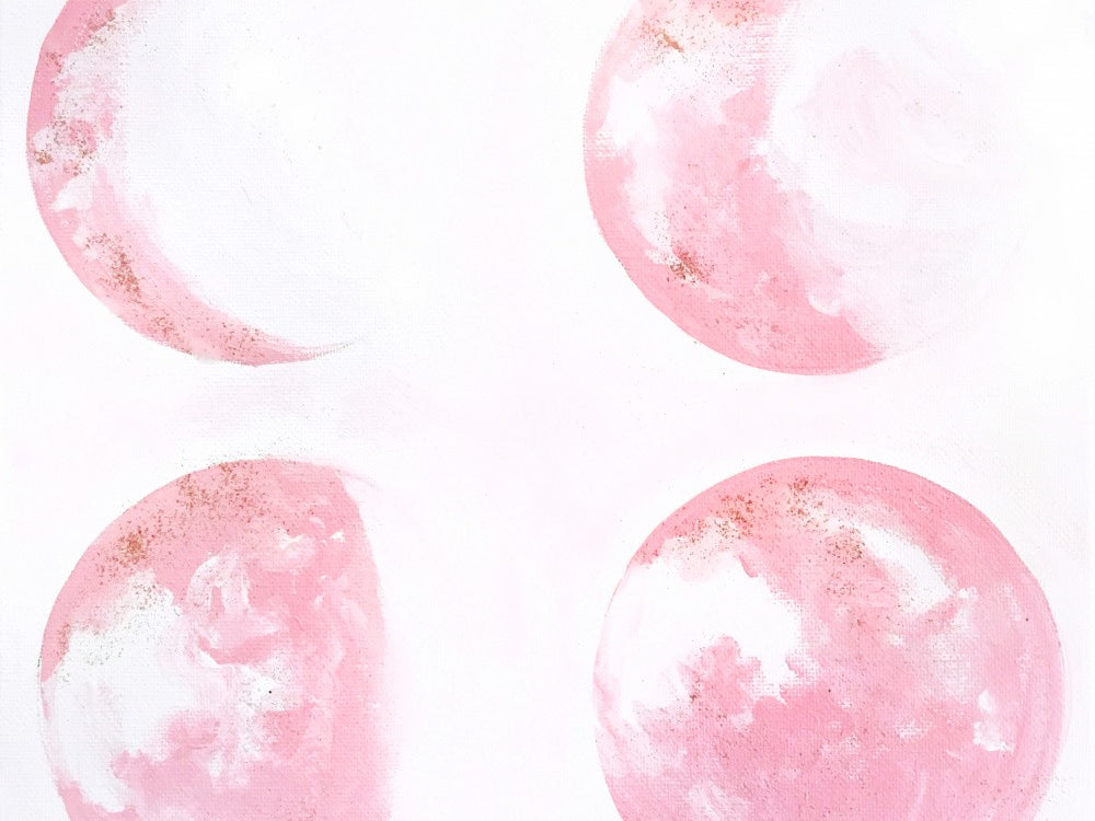 Moon Phases In Pink