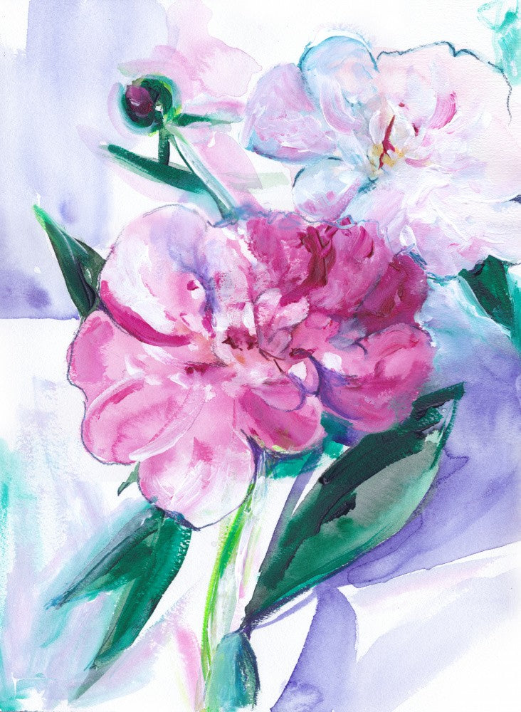 Periwinkle Peony Large