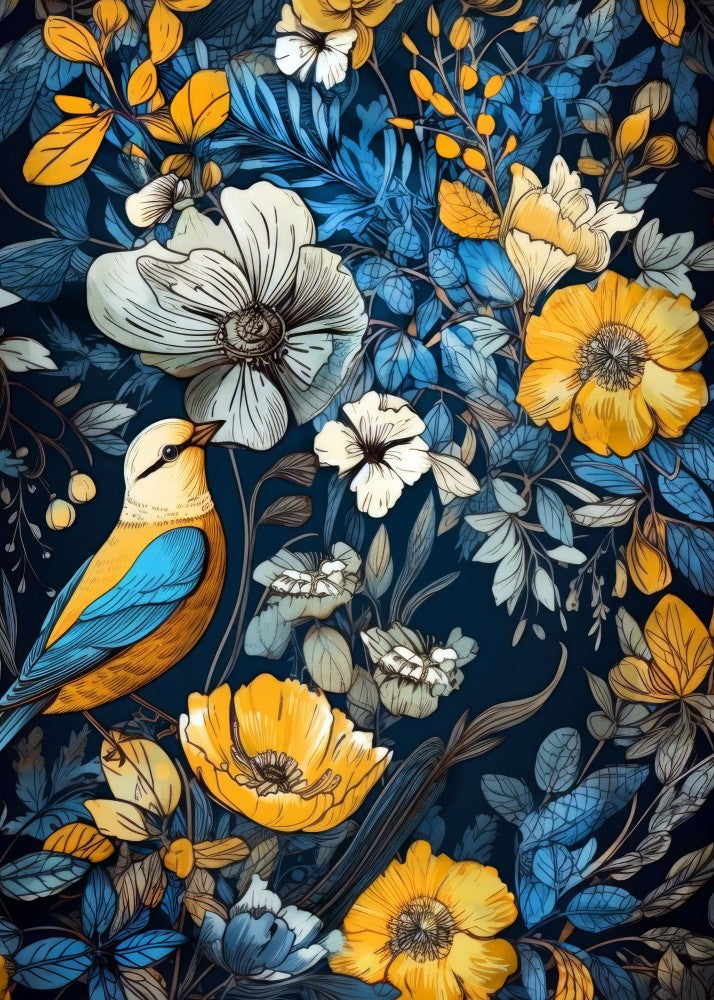 Flora and bird 1