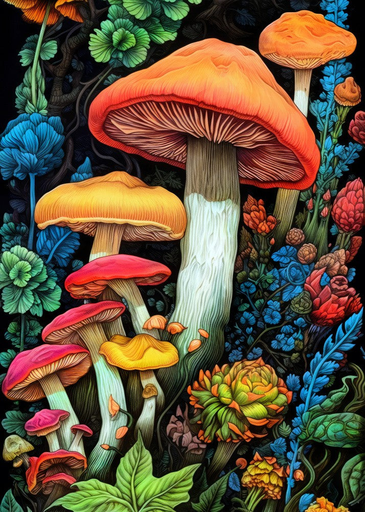 Nature 3 mushrooms