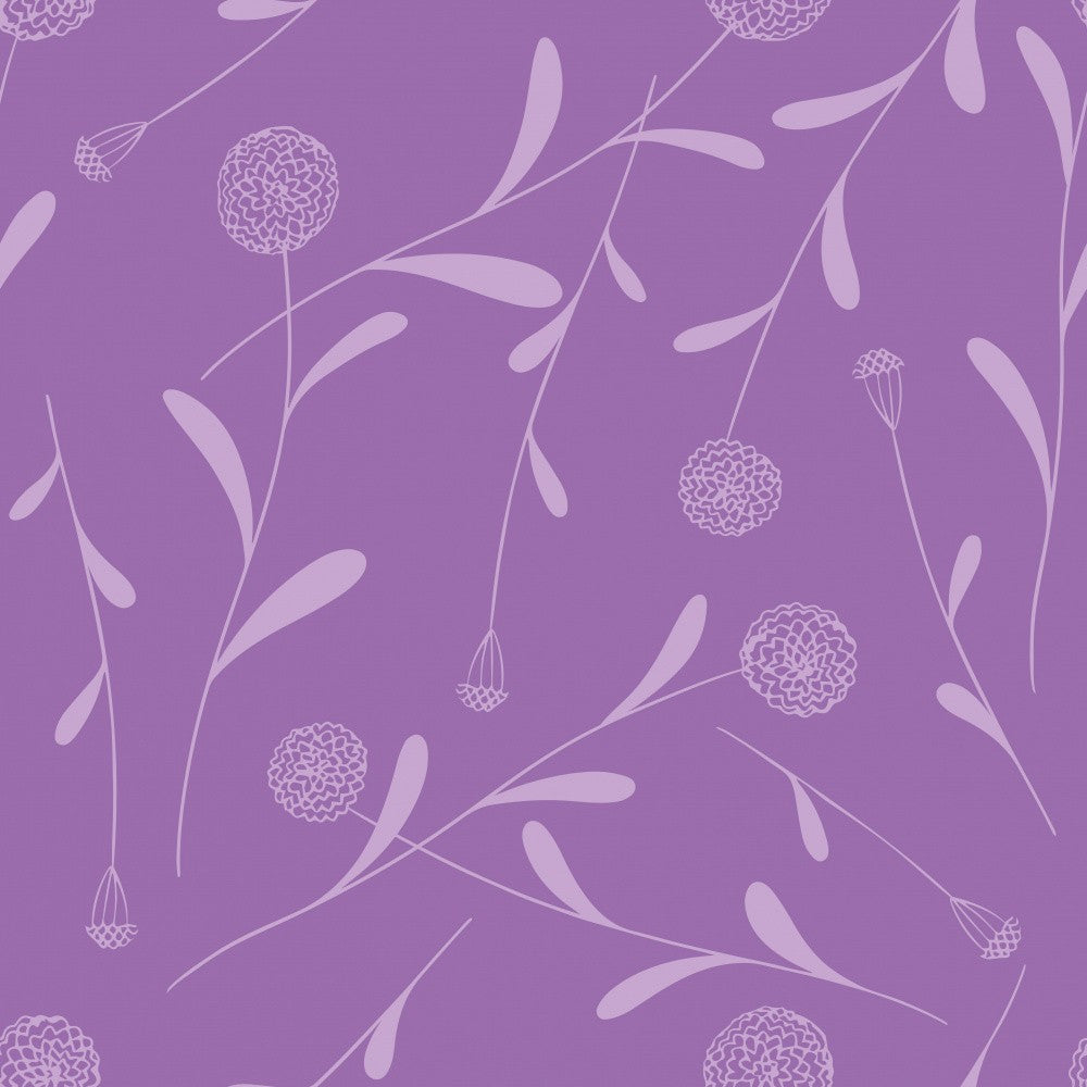 Pom Pom Silhouette Purple