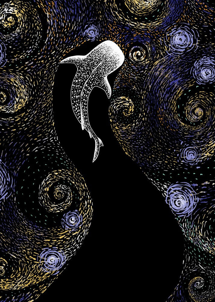 Star Eater In Van Gogh Style   Colored