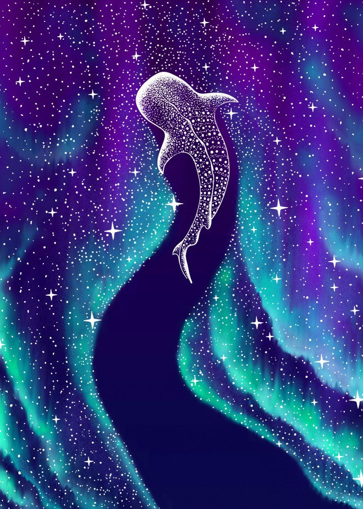 Star Eater In Northern Lights