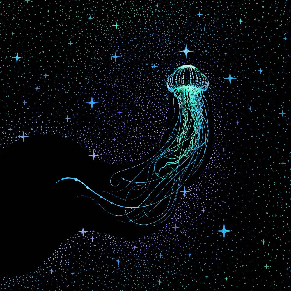 Starry Jellyfish Colored