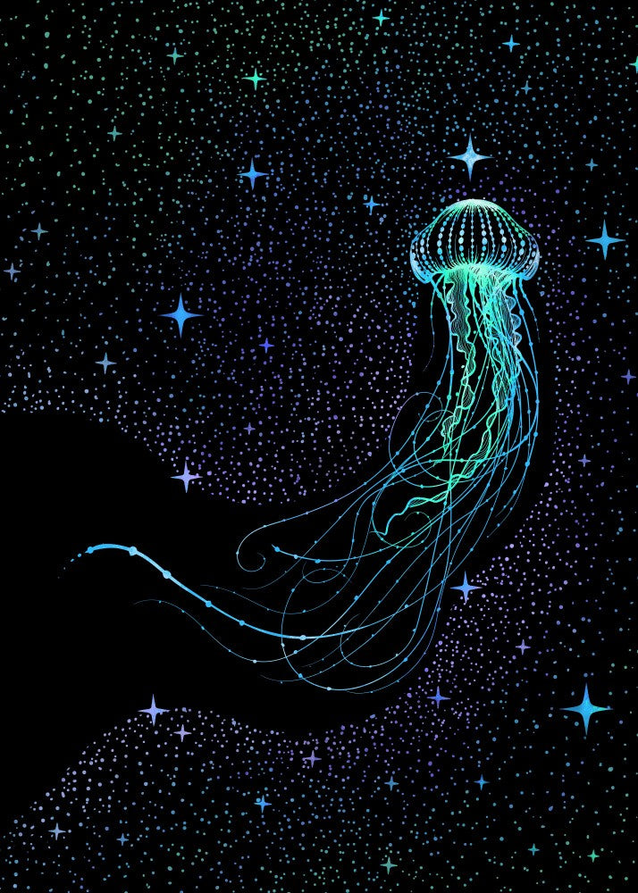 Starry Jellyfish Colored