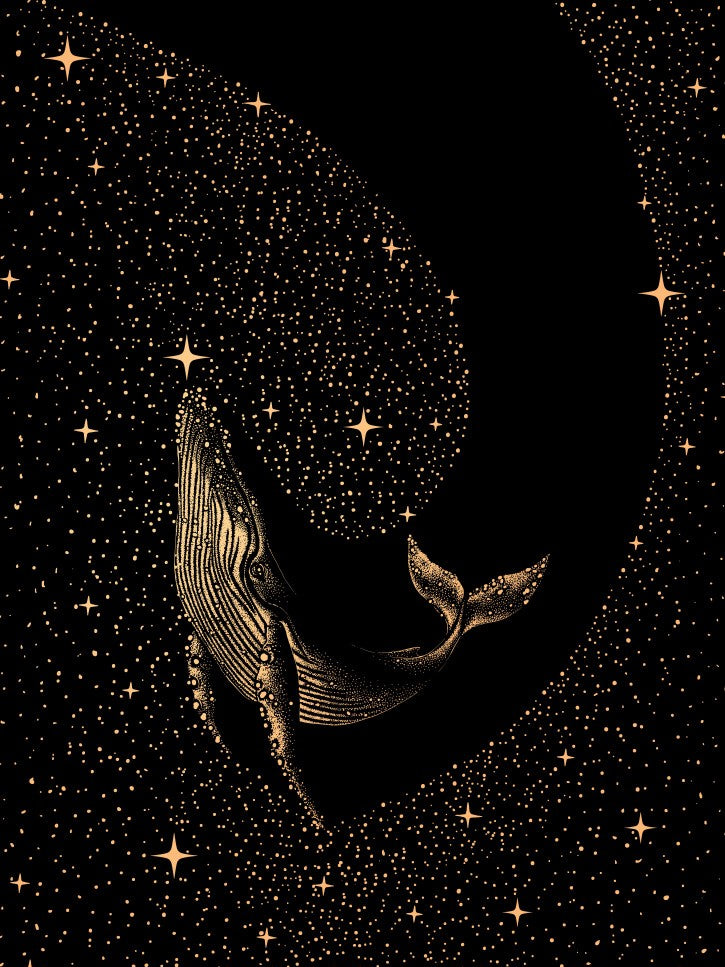 Starry Whale Dark Gold Version